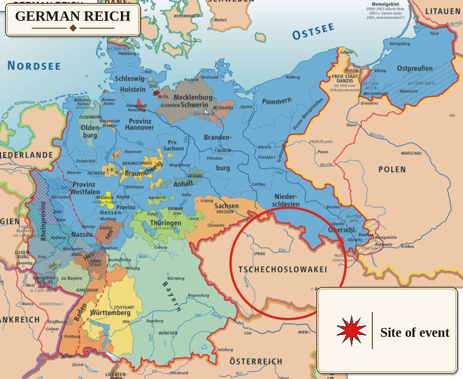Sudetenland, Bohemia and Moravia — historical image